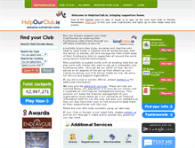 Tablet Screenshot of helpourclub.ie